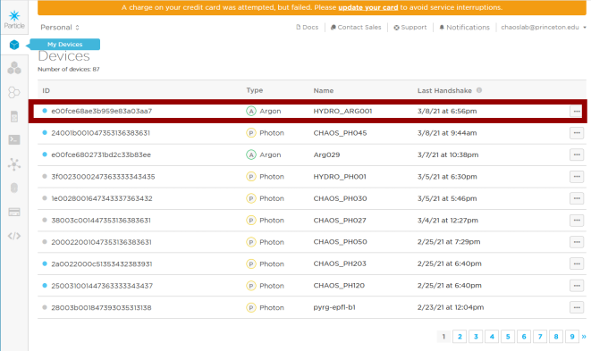 We have named our Argon HYDRO_ARG001.