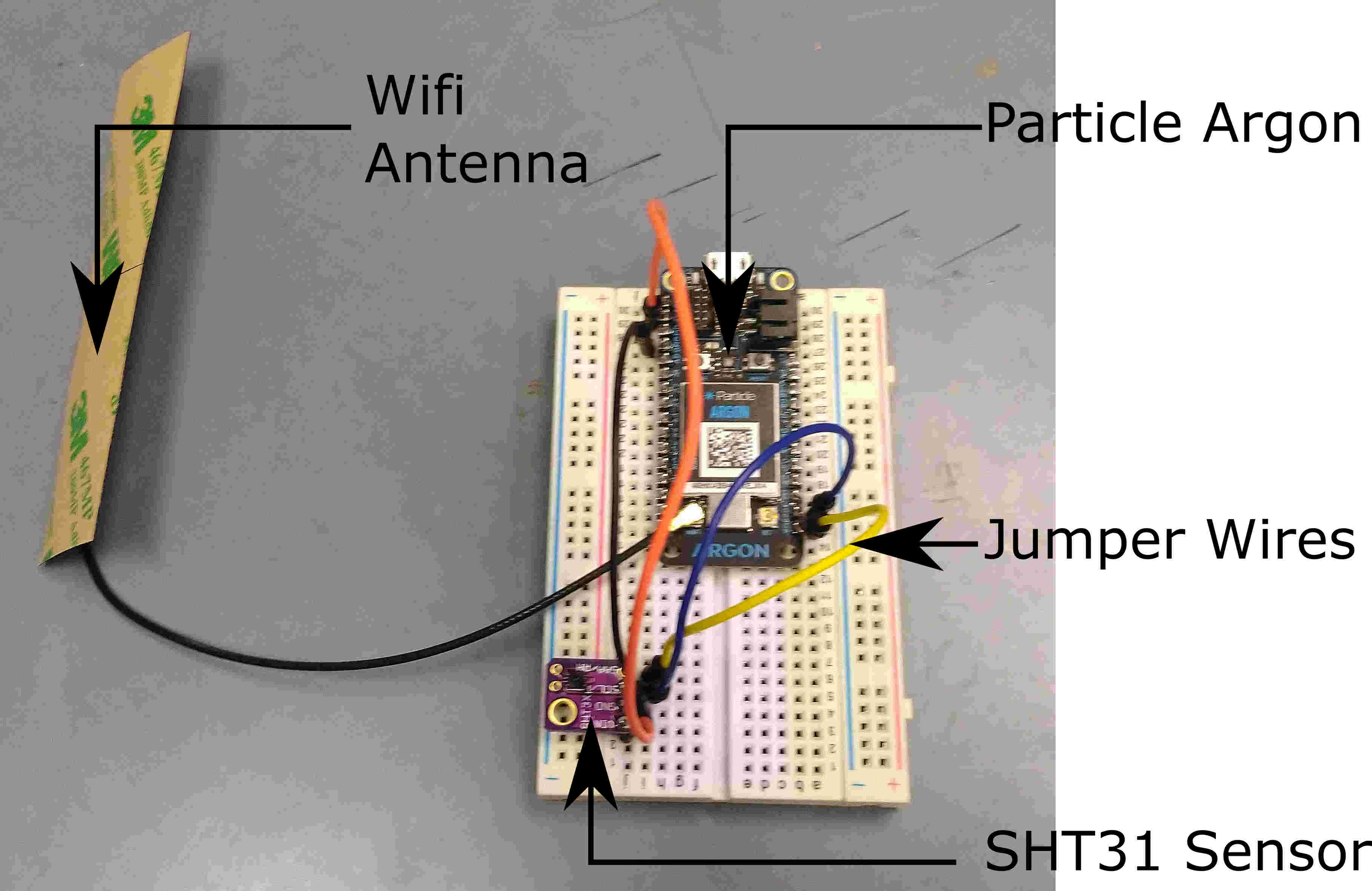 Completed SHT31 Sensor