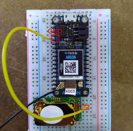 GND to GND (Pin 4) pin.